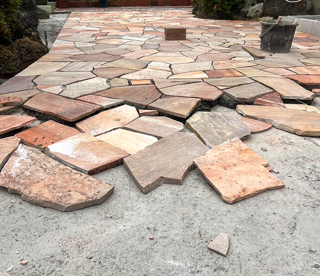 神戸市西区K様邸・石張り