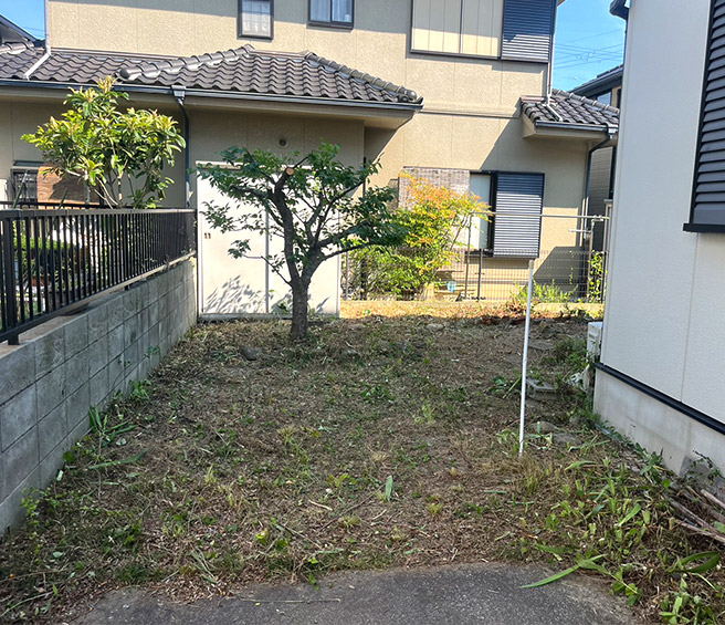 神戸市西区A様邸・お庭の草刈り