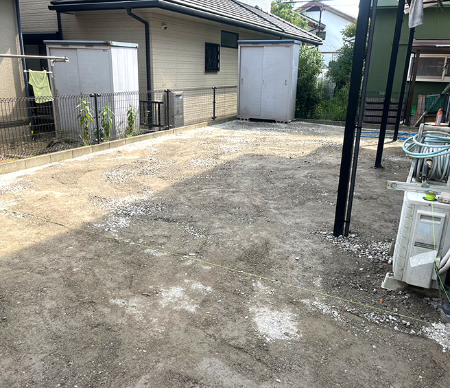 神戸市西区A様邸・砕石式均し