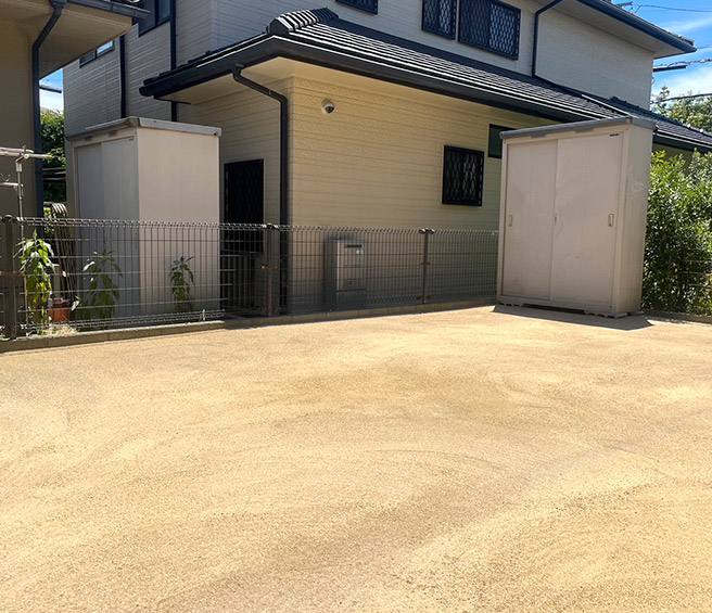 神戸市西区A様邸・マサファルト敷き