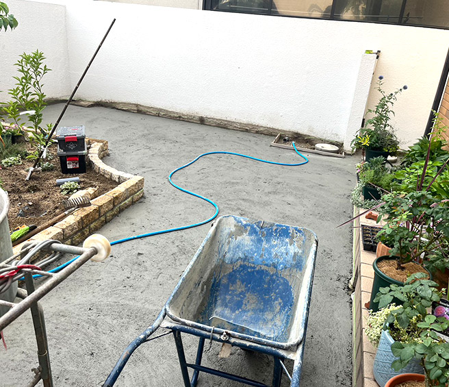 西宮市K様邸・基礎コンクリート打設