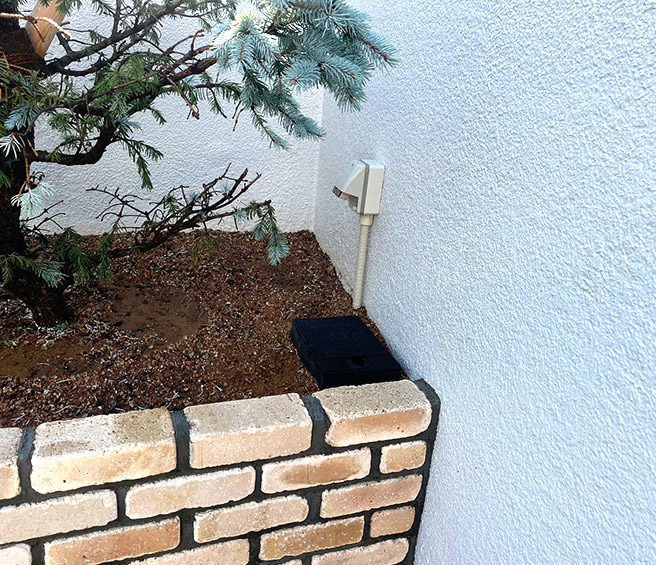 西宮市K様邸・散水栓ボックス・コンセント取り付け